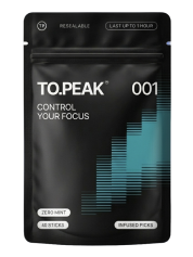 TO.PEAK Focus Picks resealable pouch
